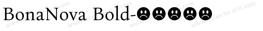 BonaNova Bold字体转换